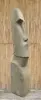 Artikelbild 2 des Artikels “Moai-Kopf, 300 cm Höhe, Naturstein (Basanit), Steinmetzarbeit “